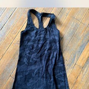 lululemon athletica Black Camo Tank Top